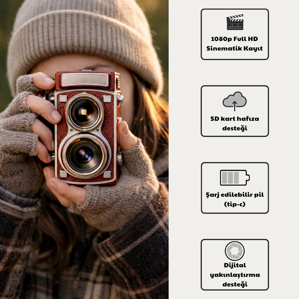 Retro Dijital Fotoğraf Makinesi