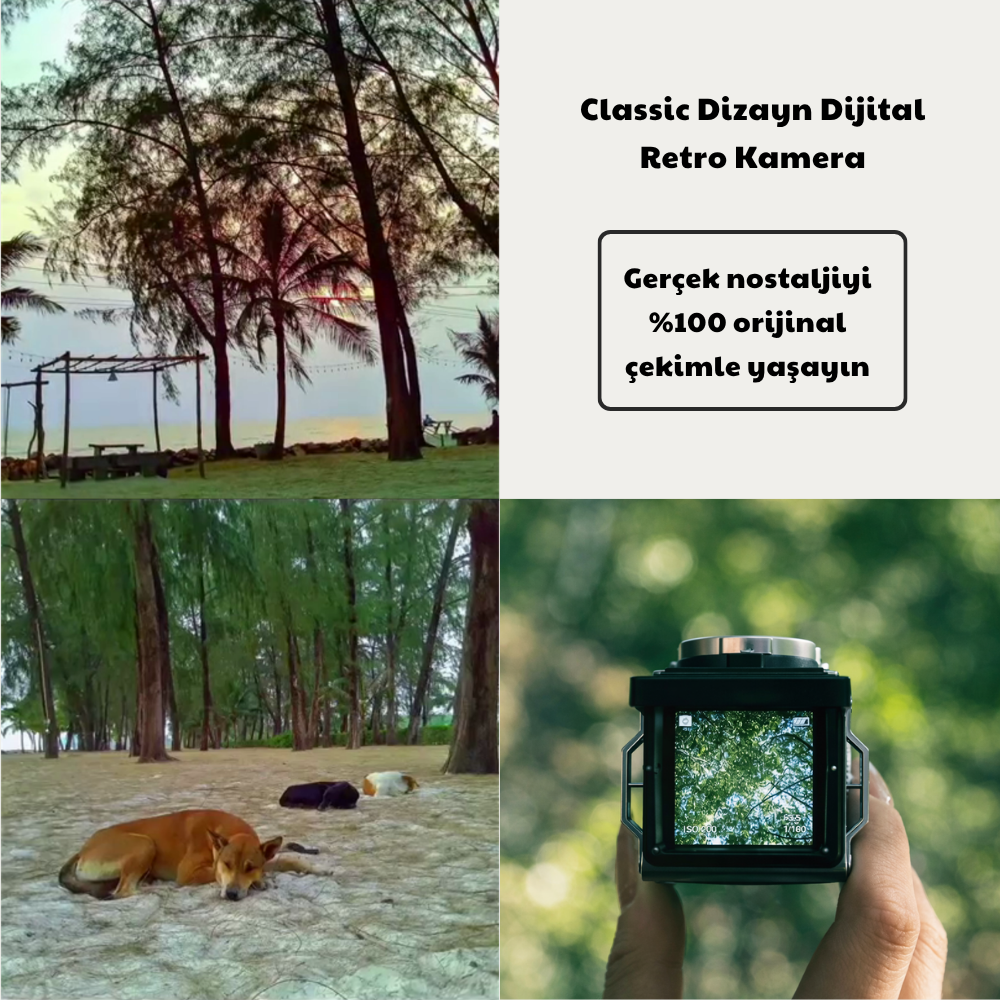 Retro Dijital Fotoğraf Makinesi