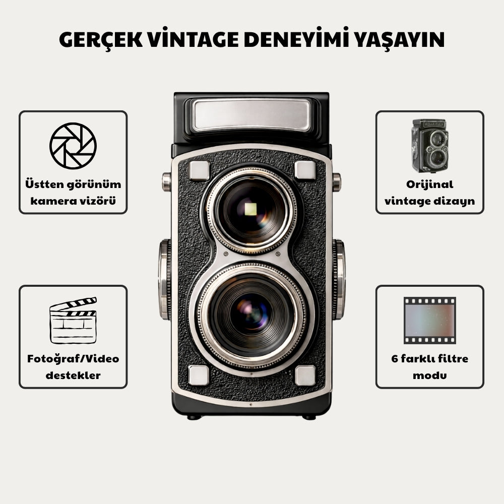 Retro Dijital Fotoğraf Makinesi